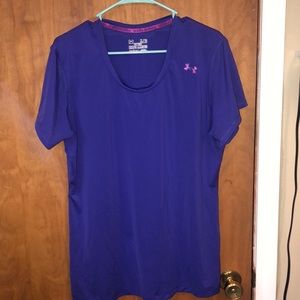 XL Purple Under Armour Fitted Heat Gear